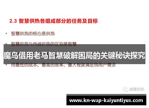魔鸟借用老马智慧破解困局的关键秘诀探究